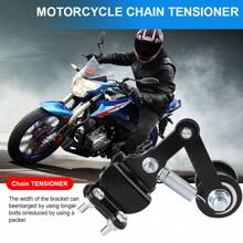 Motorcycle Chain Adjuster Tensioner Sprocket Parts Tools 4 Wheeler Motorized Bike Universal Guide With Guide Wheels Bike - Black - View 4