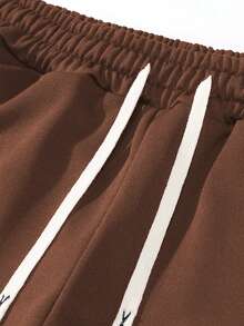 男士轻薄连帽衫和运动裤三件套，纯色基础款，时尚休闲套装，带口袋和抽绳腰带，适合送给丈夫/男友，秋季穿着，适合街头、通勤、户外活动和度假。 - 彩色 - 查看 6