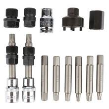 Motors 13-teiliges Werkzeugset aus Kohlenstoffstahl zur Demontage der Riemenscheibe eines Generatorriemens