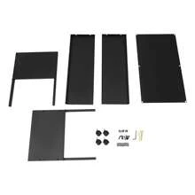 YUNRUX 80*42.5*60cm File Trolley Office Cart File Trolley With Wheels Black Rollable Filing Cabinet - Black - View 9