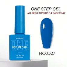 3-in-1 Gel in einem Schritt (ohne Top- und Basislack erforderlich) 27 Farben Serie 15ml Gel-Nagellack Set mit Herbstglanz Finish, halbpermanent, Glitzer, Pailletten Nagellack Set Kit, Softening UV-Lack für Maniküre, Nageldesign, einfarbig in einer Flasche