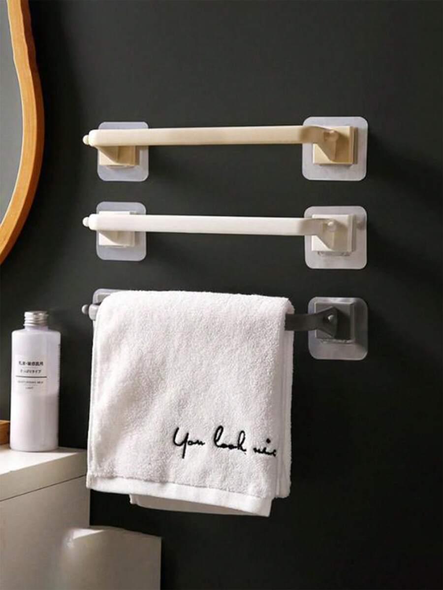 1pc Towel Bar Towel Rack Bathroom Organizer - Multicolor - View 1