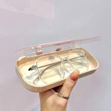 Colorful Flowers Highly Attractive Glasses Case Transparent Portable Anti-Pressure Portable Myopia Glasses Retro Glasses Case Fashion Glasses Storage Men And Women, Gender Reveal Party, Perfect For Birthdays, Weddings, Parties, The Perfect Gift For Colleagues, Friends, And Family, Back To School