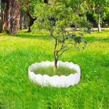 20 Peças Borda de Jardim, Borda de Paisagismo Plástica Sem Escavação, Cerca de Jardim com Estacas de Borda, Borda de Jardim Intercalada para Canteiro de Flores Paisagismo Pátio