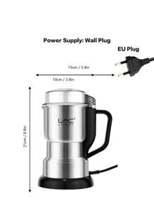 LAC 1pc Leve e Portátil Plugue UE Moedor de Café Elétrico para Uso Doméstico, Moagem Rápida de Grãos de Café, Nozes e Especiarias com Alça