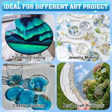 100g/200g/300g/400g Premium UV Resin Crystal Clear UV Resin For Jewelry Making, DIY Crafts - Fast-Curing, High-Gloss & Bubble-Free | Perfect For Casting, Coating & Art Projects - Multicolor - View 9