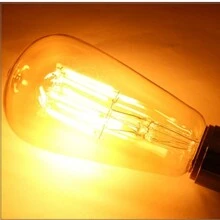 Lâmpada LED retrô de 6 peças E27 ST64