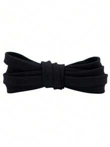 Classic Versatile Double-Layer Polyester Flat Shoelaces, Suitable For Casual Shoes, Sports Shoes, Sneakers