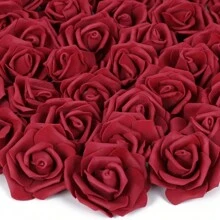 10/20/50/100pcs Artificial Flowers - Foam Rose Head, Fake Plant, Home, Dining Room, Living Room, Outdoor Garden Decoration, Autumn, Spring, Vase, Flower Wall, Wreath, Bridal Bouquet, Wedding Decoration, DIY Wreath Materials, Birthday Party Decoration Materials, Valentine's Day, New Year Gifts Graduation
