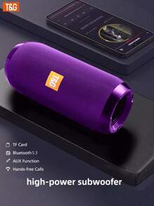 T&G Głośnik bezprzewodowy, przenośny głośnik bezprzewodowy do użytku zewnętrznego, kompatybilny z gniazdem USB – ciesz się czystym i mocnym dźwiękiem w dowolnym miejscu i czasie. Obsługuje kartę pamięci lub dysk USB, obsługuje tryb głośnomówiący/radio FM/odtwarzanie z USB, można podłączyć do telefonów/tabletów/telewizorów. Przenośny głośnik bezprzewodowy, elektronika użytkowa, prezent urodzinowy, model TG117, dostępne w wielu kolorach, bateria 1200 mAh.