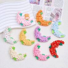 9pcs Cartoon Moon Wreath Tree Resin Refrigerator Magnets, Cute Decorative Magnets For Office, Kitchen, Whiteboards, Storage Cabinets, Dishwashers, Home & Holiday Decor, Gifts For Friends & Family