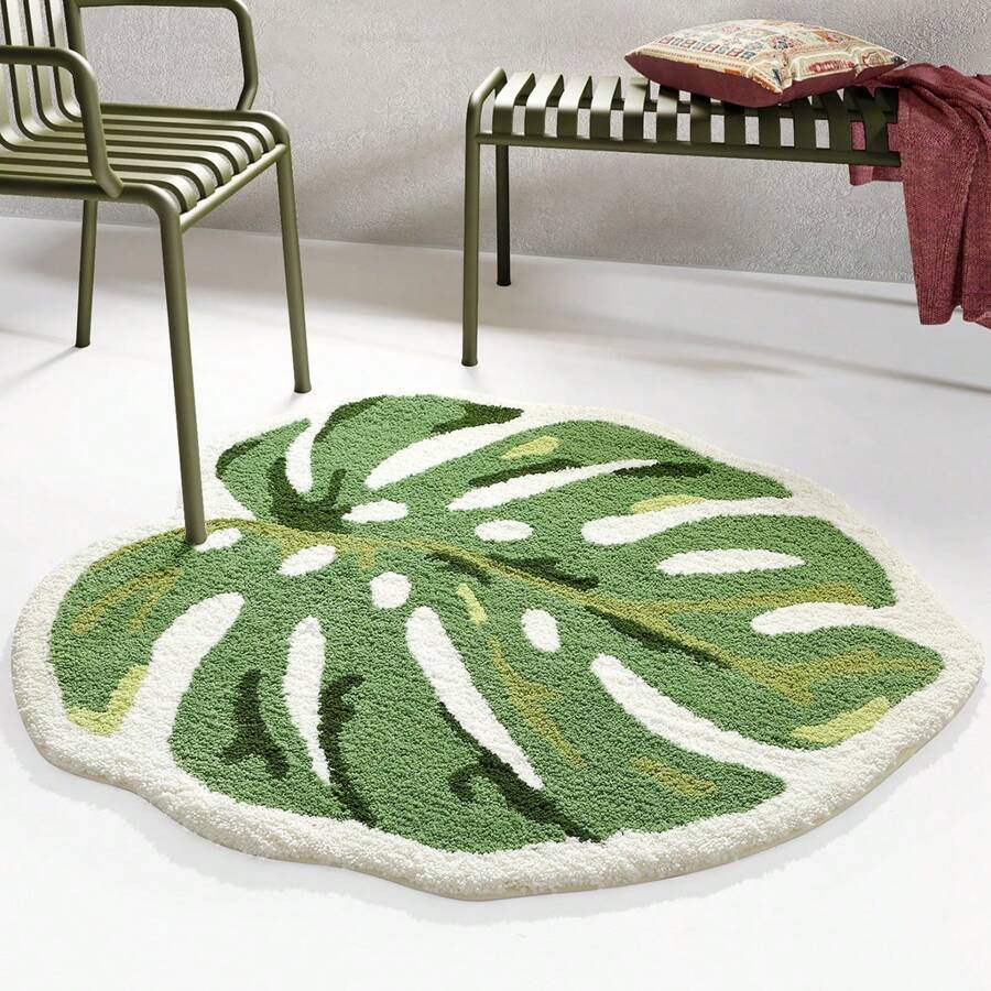 Moss Bath Mat, Ultra Thick Soft Green Bathroom Rug, Water Absorbent Non Slip Microfiber Bath Rugs For Bathroom Floor, Shower, Sink, Bedroom, 20"X32" - 查看 1