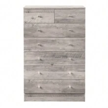 SYMCAVE 7 Drawer Dresser For Bedroom, Wooden Chest Organizer For Living Room(25.98L X 12.99W X 40.55H Inch) - Xám - Xem 4