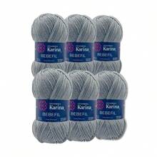ESTAMBRE BEBEFIL Paq 6 madejas 100gr c/u, mismo color ESTAMBRES KARINA - 281 - Ver 1