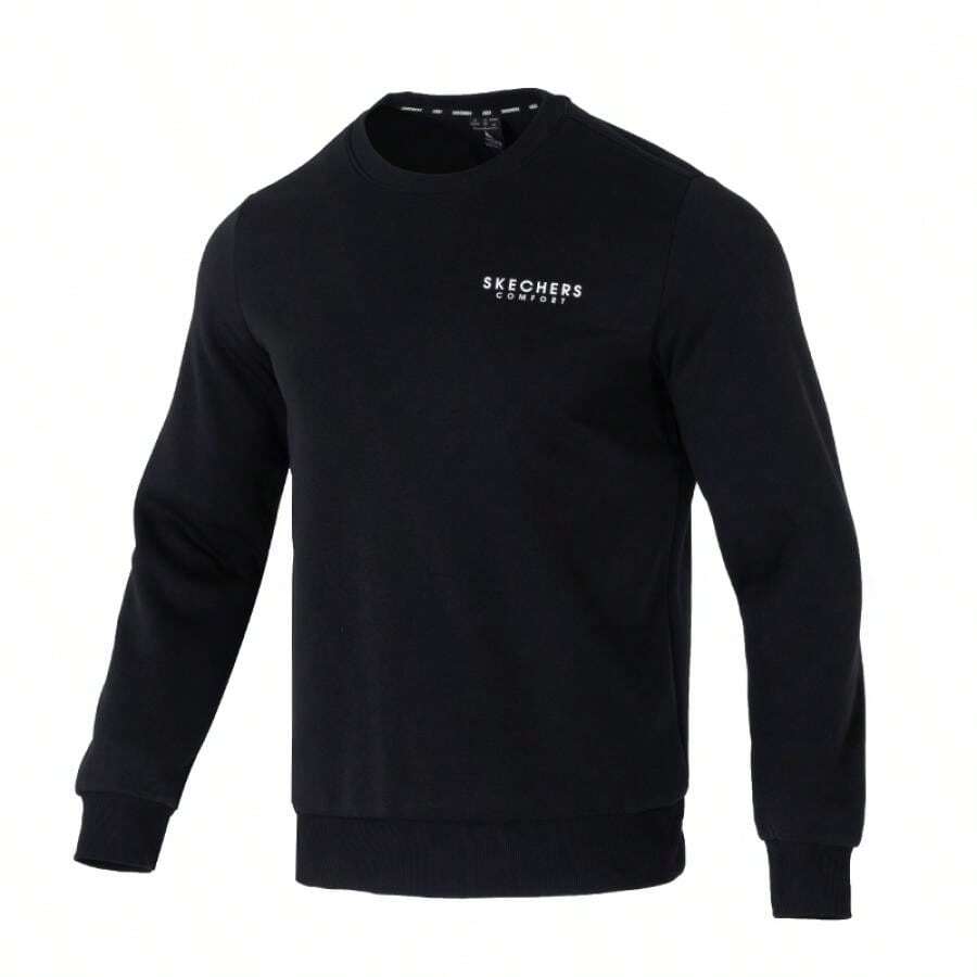 Skechers Thermisch gefütterter Rundhals-Sweatshirt, warm & bequem für Outdoor-Aktivitäten, lässige Passform für Stadt-Pendeln & Reisen, weicher Lässig-Pullover FHL123M017-0018