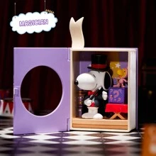Miniso Bộ sưu tập Snoopy My Story Session Hộp bí ẩn hình hộp bất ngờ hoàn hảo cho người yêu chó và nhà sưu tập, phong cách ngẫu nhiên - trắng - Xem 3