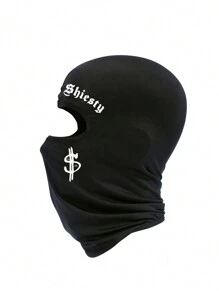 2pcs/1pc Letter And Dollar Print Ski Mask Balaclava Face Mask For Men Women UV Protection Windproof Scarf For Snowboard Motorcycle
