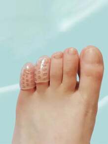 2/10/20/30/50/100 pezzi Protezione per le dita dei piedi in silicone traspirante, separatore e cuscinetto per le dita dei piedi, copridita in silicone, traspirante, assorbente, anti-attrito, trasparente, impermeabile, resistente agli urti, adatto sia per uomo che per donna