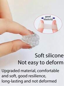 2/10/20/30/50/100 pezzi Protezione per le dita dei piedi in silicone traspirante, separatore e cuscinetto per le dita dei piedi, copridita in silicone, traspirante, assorbente, anti-attrito, trasparente, impermeabile, resistente agli urti, adatto sia per uomo che per donna