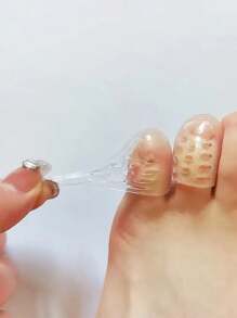 2/10/20/30/50/100 pezzi Protezione per le dita dei piedi in silicone traspirante, separatore e cuscinetto per le dita dei piedi, copridita in silicone, traspirante, assorbente, anti-attrito, trasparente, impermeabile, resistente agli urti, adatto sia per uomo che per donna