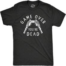 Game Over Youre Dead T Shirt Funny Gaming Skeleton Joke Tee For Guys - màu đen - Xem 1