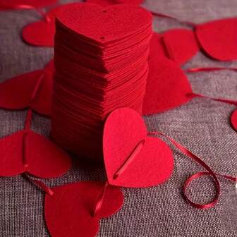 200cm Valentine's Day DIY Non Woven Love Flag, Wedding Decoration, Home Decor, Room Decor