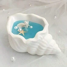 1pc 3D Seashell & Conch Silicone Mold For Candle Holders - Epoxy Resin Casting, DIY Plaster & Concrete Storage Boxes, Home Decor Planters & Clay Flower Pots