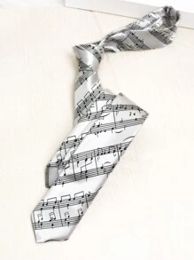 1条条纹豹纹印花休闲优雅涤纶男女通用领带，街头风，适合所有季节，可用于圣诞装饰 - 彩色 - 查看 15