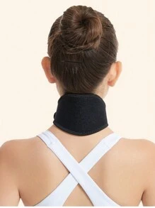 One Piece Of Warm Neck Guard, Adjustable Neck Guard For Neck Protection, Neck Guard For Sweating During Sports, Neck Guard For Use In Air-Conditioned Rooms, And Neck Guard For Sports. - Black - View 6