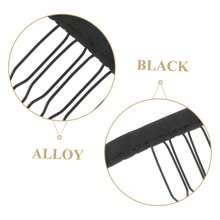 36pcs Wig Accessories Stainless Steel Wig Combs Black Color Wig Making Combs And Clips For Wig Cap - Black - View 4