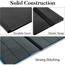 Carpeta de Álbum de Tarjetas Coleccionables de 9 Bolsillos - Carpeta de Carga Lateral de 360 Bolsillos para Tarjetas de Juego y Tarjetas Deportivas - Verde - Ver 5