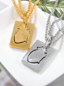 2 Stücke modische Paar Herz-zu-Herz Anhänger Halsketten, Edelstahl, luxuriöses klassisches Design, speziell für Paar zum Valentinstag, geeignet für Dates, Verlobungsgeschenk, Mutter, Muttertag, Geschenk