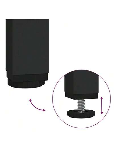 VidaXL Coffee Tafel 100x50x45 Cm Processed Wood Iron Smoked Oak view 6