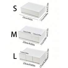 1 szt. Pudełko do przechowywania w akademiku, plastikowe pudełko do przechowywania na biurko, organizer do szuflady na kosmetyki, pudełko do przechowywania z możliwością dowolnej kombinacji, wielowarstwowe, można nałożyć na siebie pudełko na biżuterię
