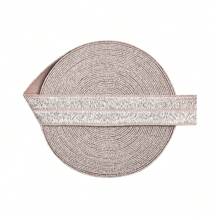 Bristlegrass Glitter Fold Over Elastic FOE 5/8" 3/4" 15mm 20mm Spandex Band Webbing Tape Headband Bracelet Hair Tie Underwear Dress DIY Sewing Trim