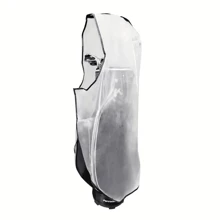 Transparent Waterproof Golf Bag Rain Cover - PVC Golf Cart Bag Protector, Full Zipper Waterproof, Foldable Dustproof Golf Bag Storage Cover, Anti-Static Golf Gear Accessory, Outdoor Sports Equipment, Golf Accessories, Keeps Dry And Protected: Golf Bag And Cart Waterproof Cover, Easy To Clean