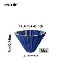 choxila 1 件陶瓷咖啡滤纸滴滤器、纸杯蛋糕手冲咖啡滤纸、永久手工咖啡滤纸杯咖啡漏斗、咖啡配件