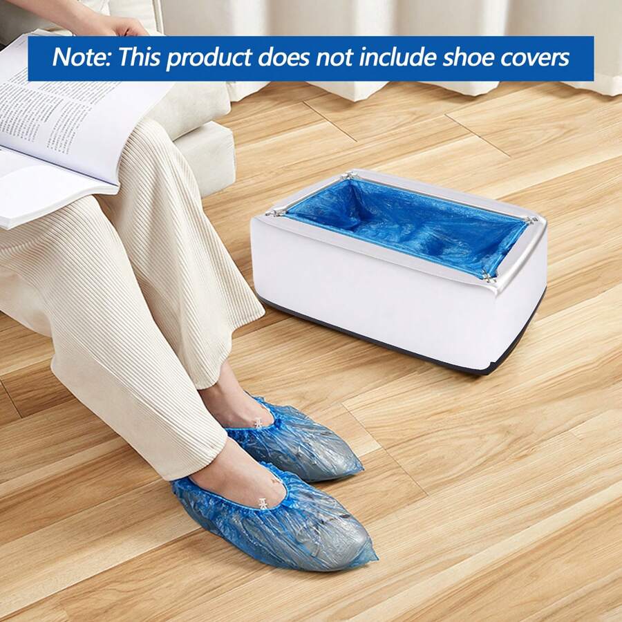 SENDERPICK Automatic Shoe Covers Dispenser Shoe Cover Machine Home Shoe Covers Machine - Silver - View 1