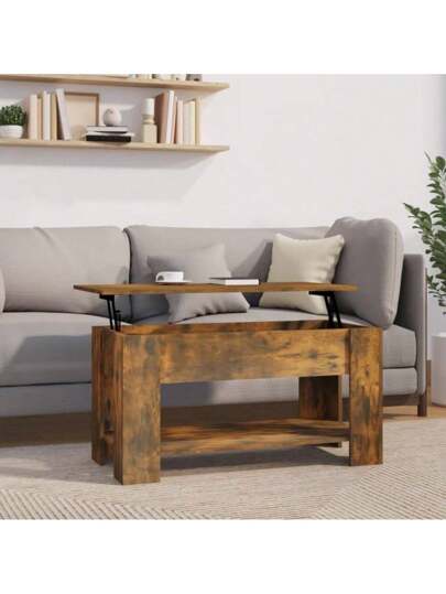 VidaXL Coffee Tafel 101x49x52 Cm Processed Wood Smoked Oak