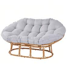 Better Homes & Gardens Double Papasan Chair, Grey Linen