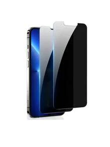 2 Packs Privacy Screen FOT 13 Pro Max & 14 Plus, Anti Spy Tempered Glass Film With Easy To Install Kit - Black - View 1