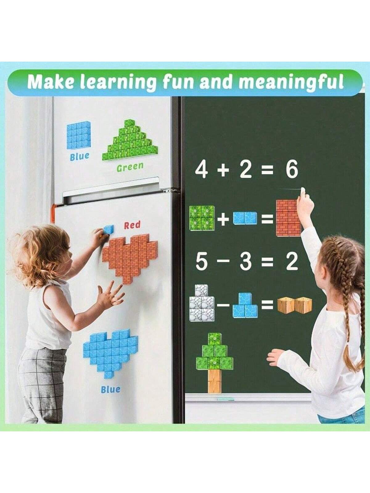 مجموعة مكعبات البناء المغناطيسية - مكعبات استشعاري...