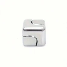 Rainbow Magic Cube Fidget Toy, Metal Rotational Puzzle Cube Stress Relief Desk Toy, Suitable For Special Needs, ADHD, Halloween, Christmas Gifts