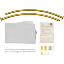 CNCEST Grey, Wall-Mounted Clothing Store Fitting Room C-Shaped  Changing Room Portable Dressing Room Rooms Modern Privacy Curtains For Privacy Protection And Room Divider