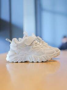 Kids Casual Sports Shoes, New Hook-And-Loop Soft Sole Anti-Slip Children Running Shoes, Boys & Girls, Toddler/Little Kid