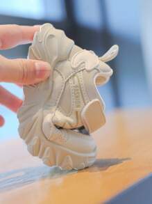 Kids Casual Sports Shoes, New Hook-And-Loop Soft Sole Anti-Slip Children Running Shoes, Boys & Girls, Toddler/Little Kid