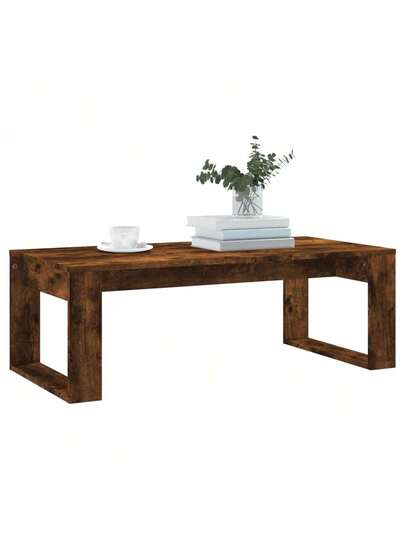 VidaXL Coffee Tafel 102x50x35 Cm Processed Wood Smoked Oak view 3