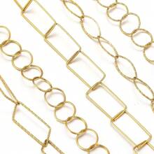 1米304不锈钢欧美时尚简约大链电镀18K手工链DIY饰品配件项链手链 - 鏈條 - 查看 5