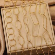 1米304不锈钢欧美时尚简约大链电镀18K手工链DIY饰品配件项链手链 - 鏈條 - 查看 4