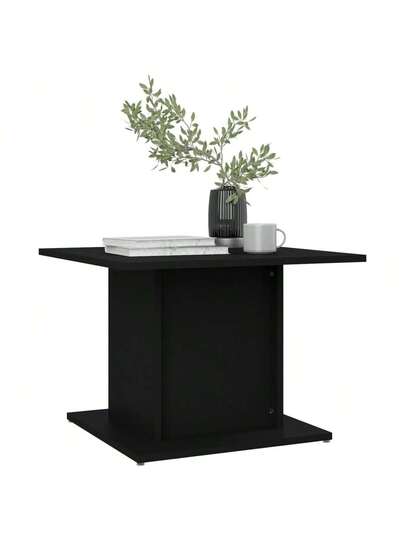 VidaXL Coffee Tafel 55.5x55.5x40 Cm Processed Wood Zwart view 3